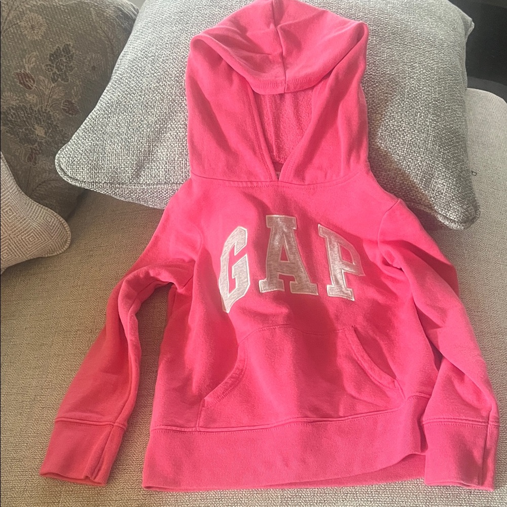 GAP Vibrant Pink Pullover Hoodie